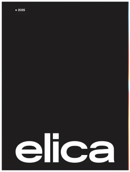 Titelseite des Elica Katalogs